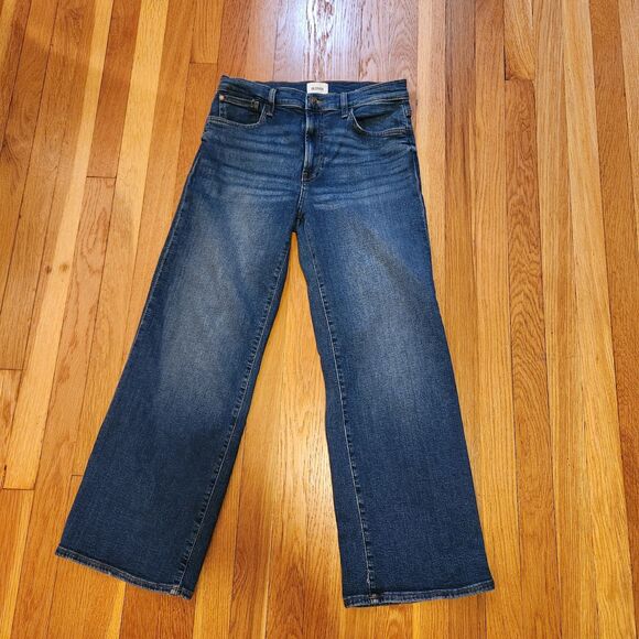 Hudson Rosalie High-Rise Wide Leg Ankle Jean in Callisto (Blue), Sz 27 - Picture 4 of 13